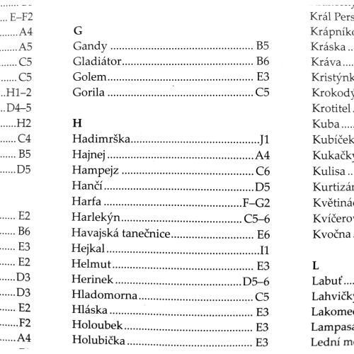 Teplickie Skały (Czechy) - orientacyjny plan skał i masywów